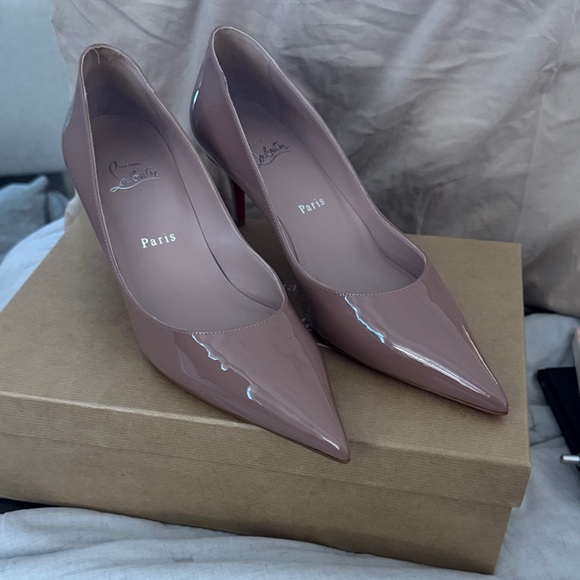 Christian Louboutin Nude Patent Heels